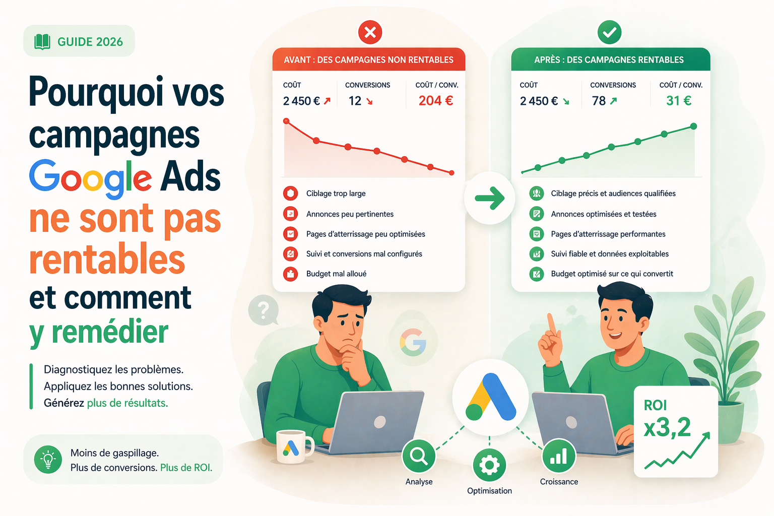 Analyse de rentabilité d'une campagne Google Ads