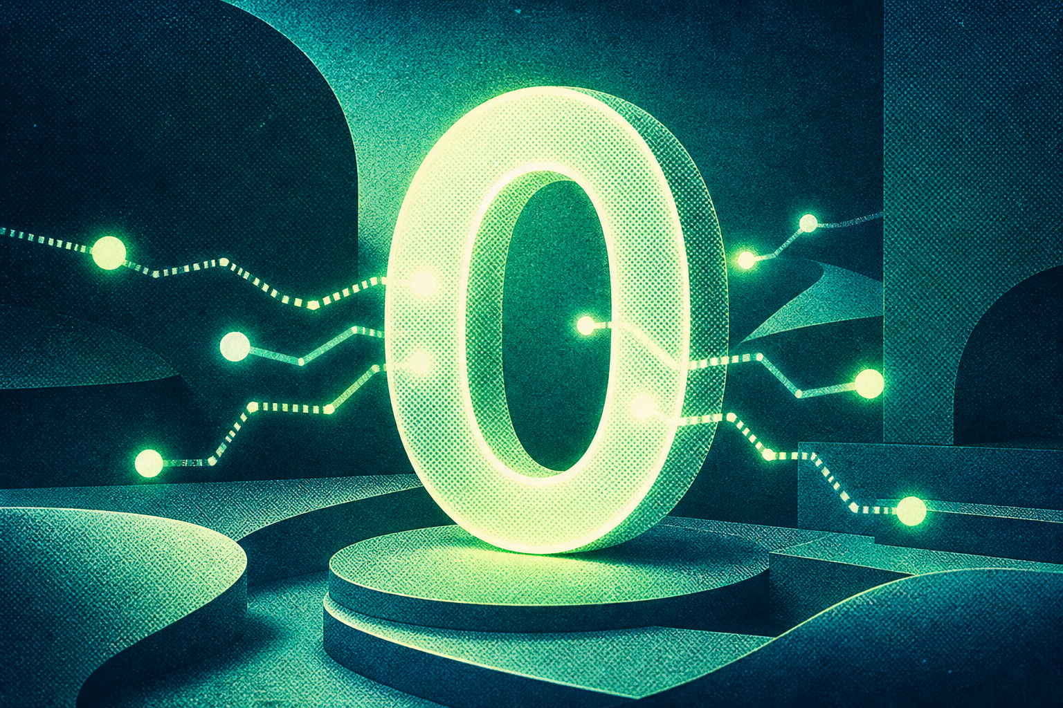 Zéro lumineux entouré de signaux de tracking qui n'entrent pas encore dans la mesure GA4