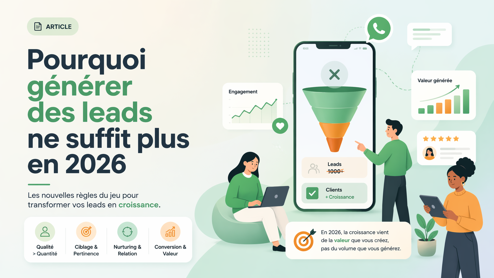 Funnel 2026 reliant leads, qualification et revenu