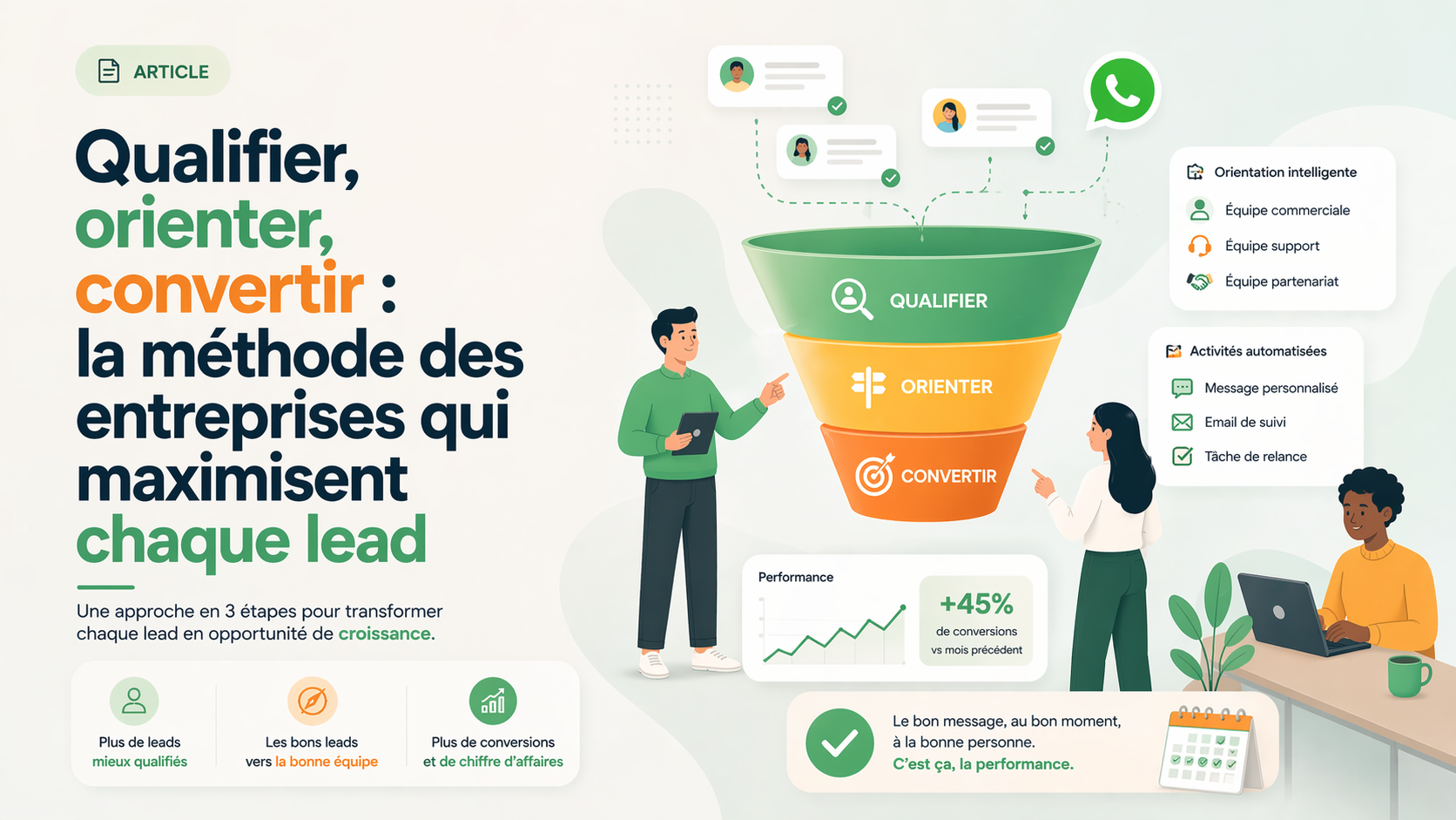 Méthode en trois étapes pour qualifier orienter et convertir un lead