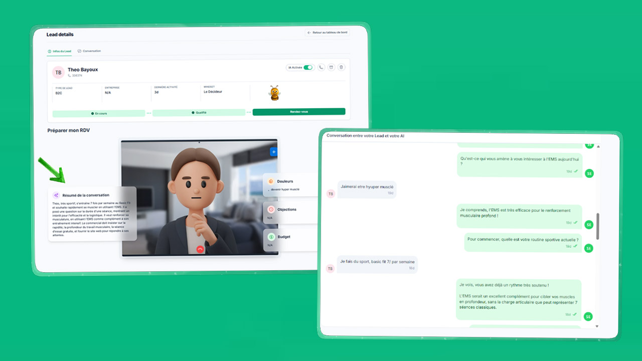 Résumé conversationnel KPI dans le tableau de bord Formlyy